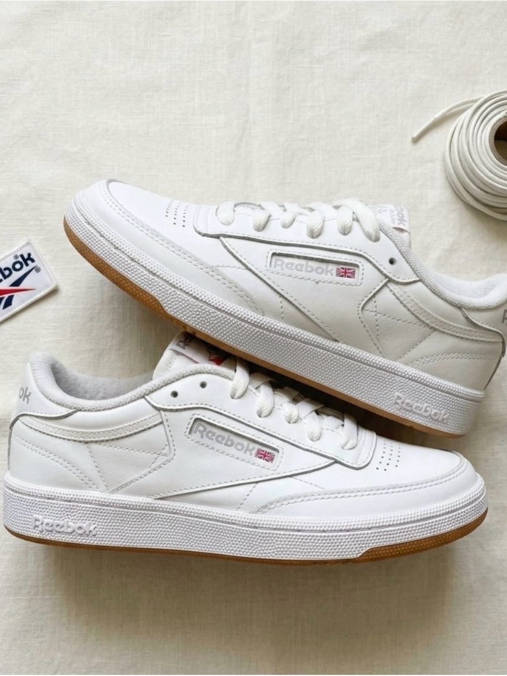 Reebok women’s Classic White Leather Sneakers